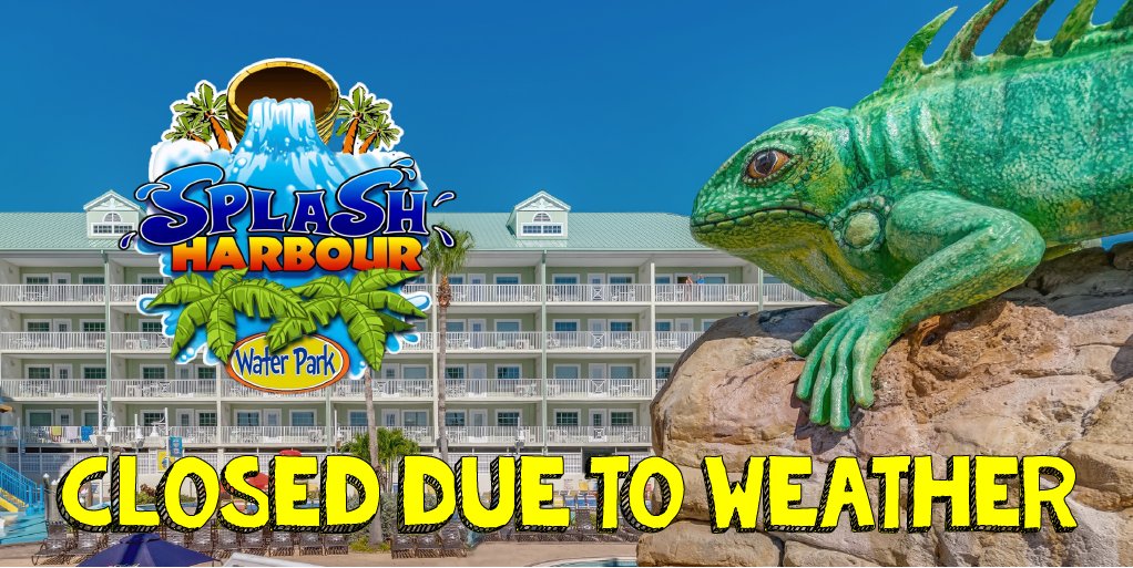 Splash Harbour Water Park will be closed today 02/02/2021 due to cold weather, please check back for updates!