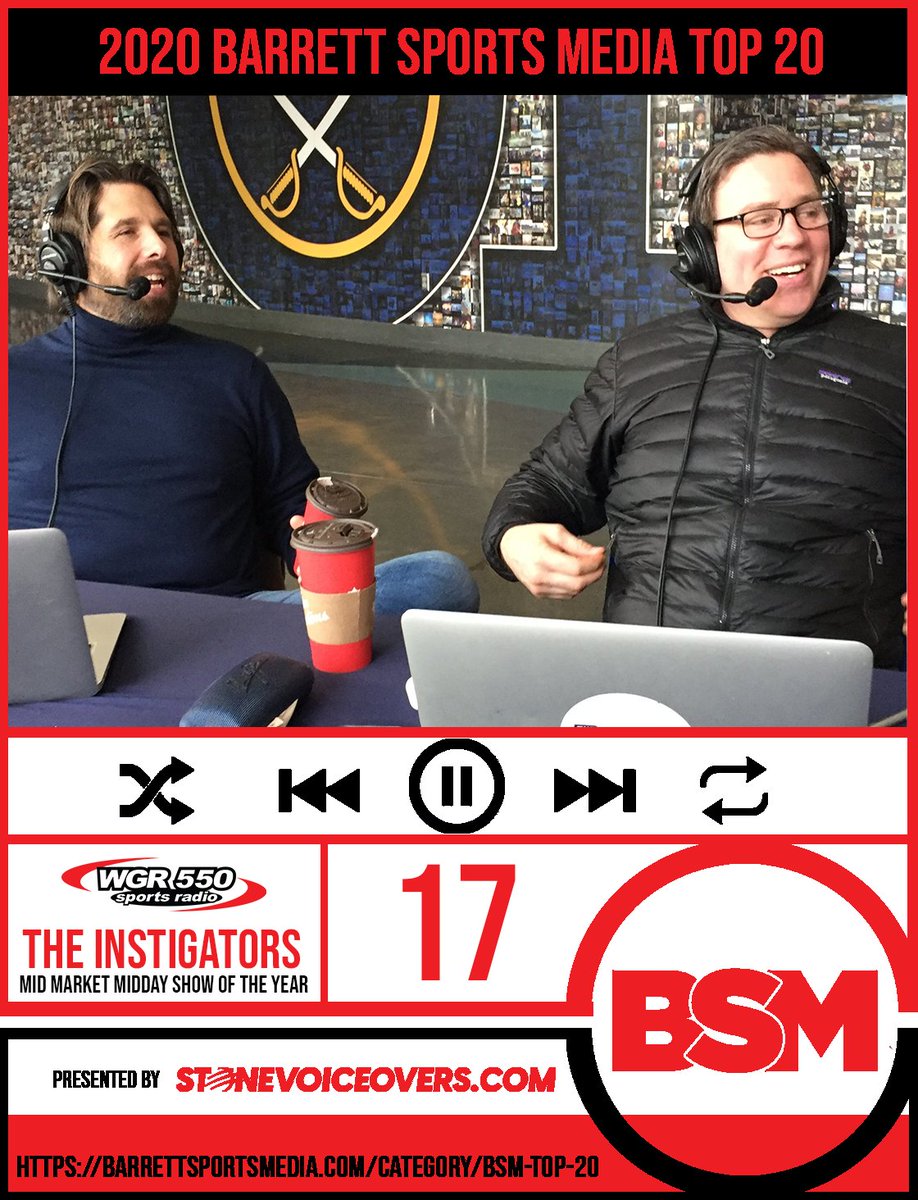 The #BSMTop20 Mid Market Sports Radio Midday Shows of 2020 have been announced. Congrats to <a href="/AGoldFan/">Adam Gold</a> @TheInstigator76 <a href="/craigrivet52/">Craig Rivet</a> <a href="/jasonjwilde/">Jason Wilde</a> <a href="/MarkTauscher65/">Mark Tauscher</a> <a href="/WildeAndTausch/">Wilde & Tausch</a> for earning spots on this year's list. For the full results, click the link. barrettsportsmedia.com/2021/02/03/bar…