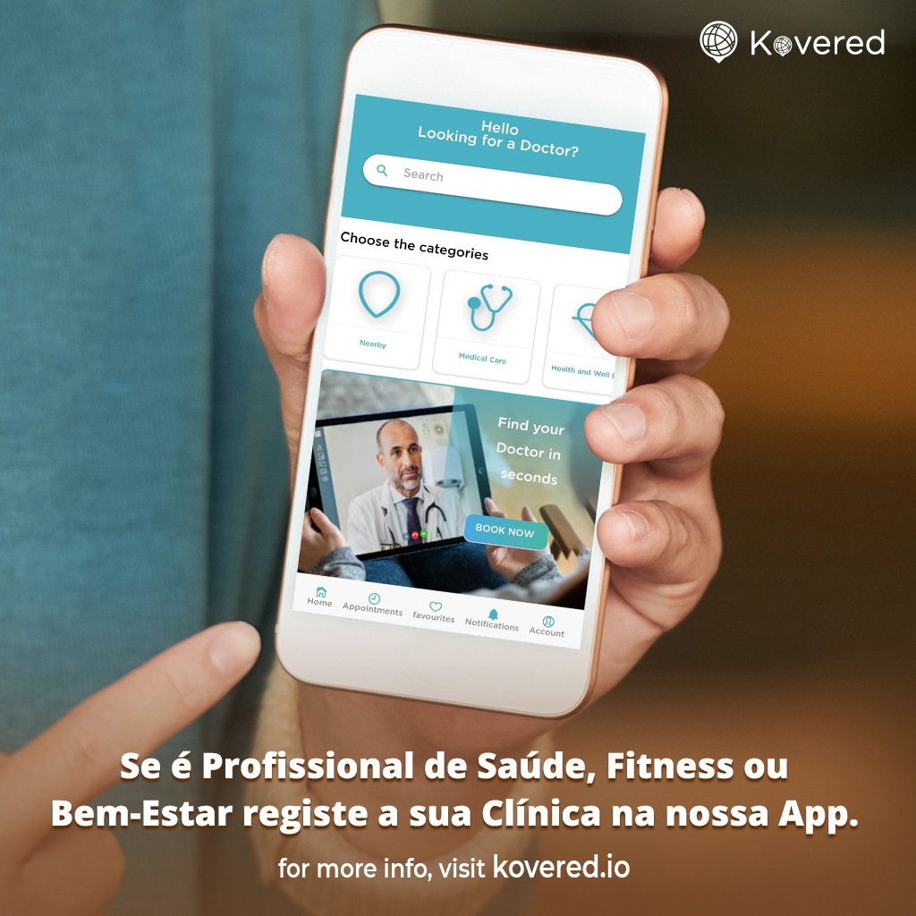 Registe a sua Clínica na nossa app, torne-se mais digital e aumente a sua visibilidade! ✅ Pesquisa por especialidade, local ou idioma; ✅ Sistema de marcação disponível durante 24h; ✅ Videoconsulta; #koveredapp #ehealth #consultas #medicosonline #consultas