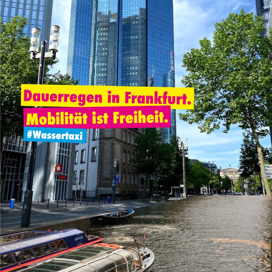 savange99's tweet photo. #Regen #Freiheit #Frankfurt #Wassertaxi @FDPffm https://t.co/aXMlVLVnpG
