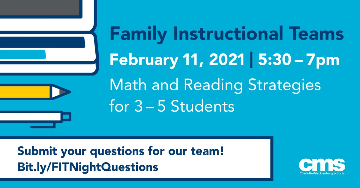 Cms Join The Cms Family Instructional Team Fit This Thursday At 5 30 P M To Learn About Third Quarter Math And Reading Strategies For Families Of 3 5 Students T Co Ymjqlq1la7 Cms Join The Cms Family Instructional Team Fit This Thursday At 5 30 P M To Learn About Third Quarter Math And Reading Strategies For Families Of 3 5 Students T Co Ymjqlq1la7