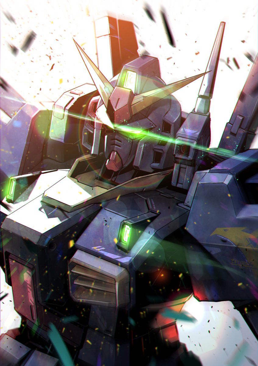 mecha robot no humans glowing solo mobile suit v-fin  illustration images