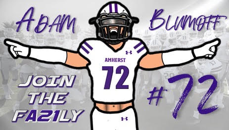 adam_blumoff's tweet photo. I am excited to announce that I am committed to the admissions process at Amherst College!!! #CrankIt @CoachEJMills @Coach_Bussard @CoachMBallard @AmherstCollFB https://t.co/aTyL7JHmsJ