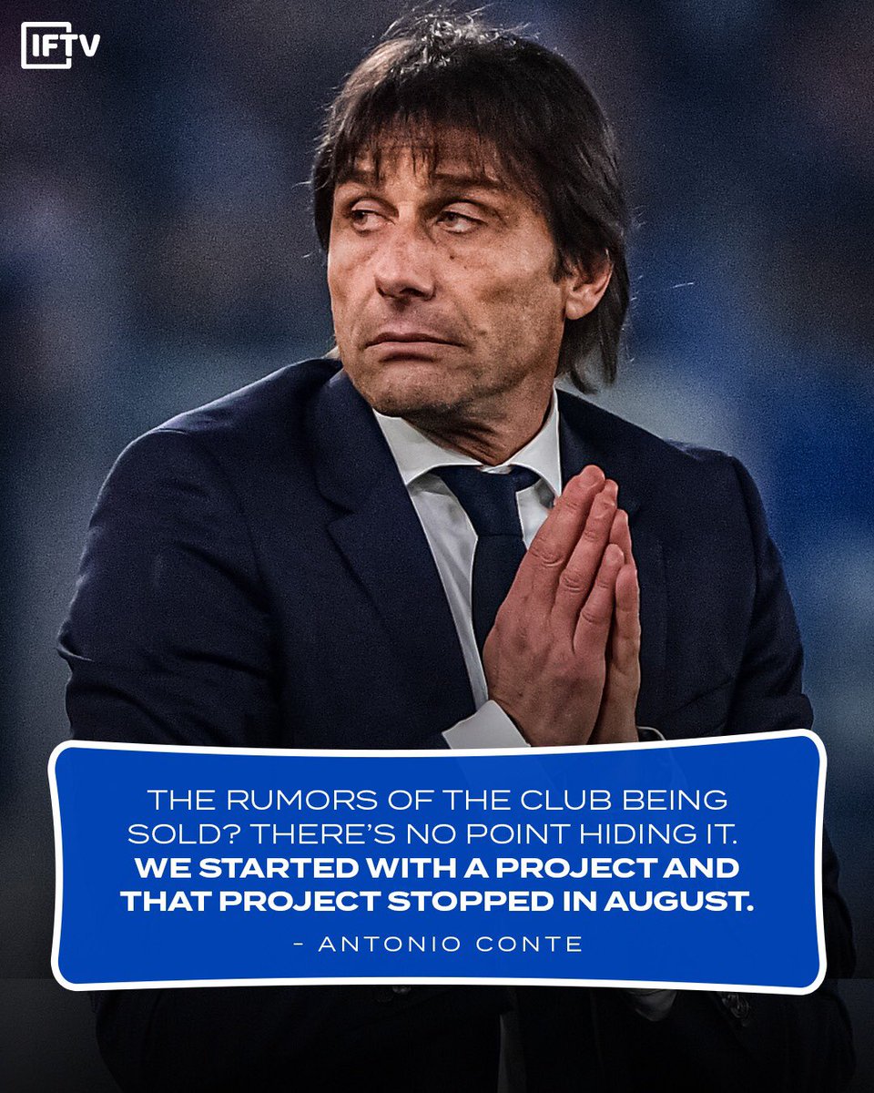 Conte spoke on last night's match and rumored Inter sale 🤔