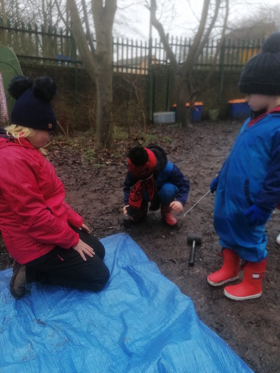 Eyfs bubble had fun at forest school today we built camps and tried using the tools for the first time#managingrisks#outdoorlearning