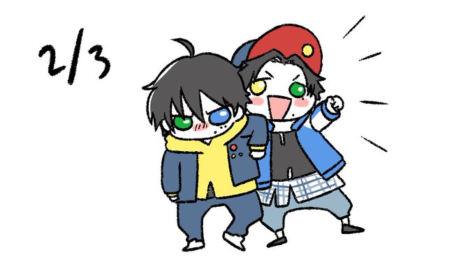 そういや今日じろさぶの日じゃんて気付いて慌てて描いたし配置逆だったなと思ってる

#tobi_hanken 