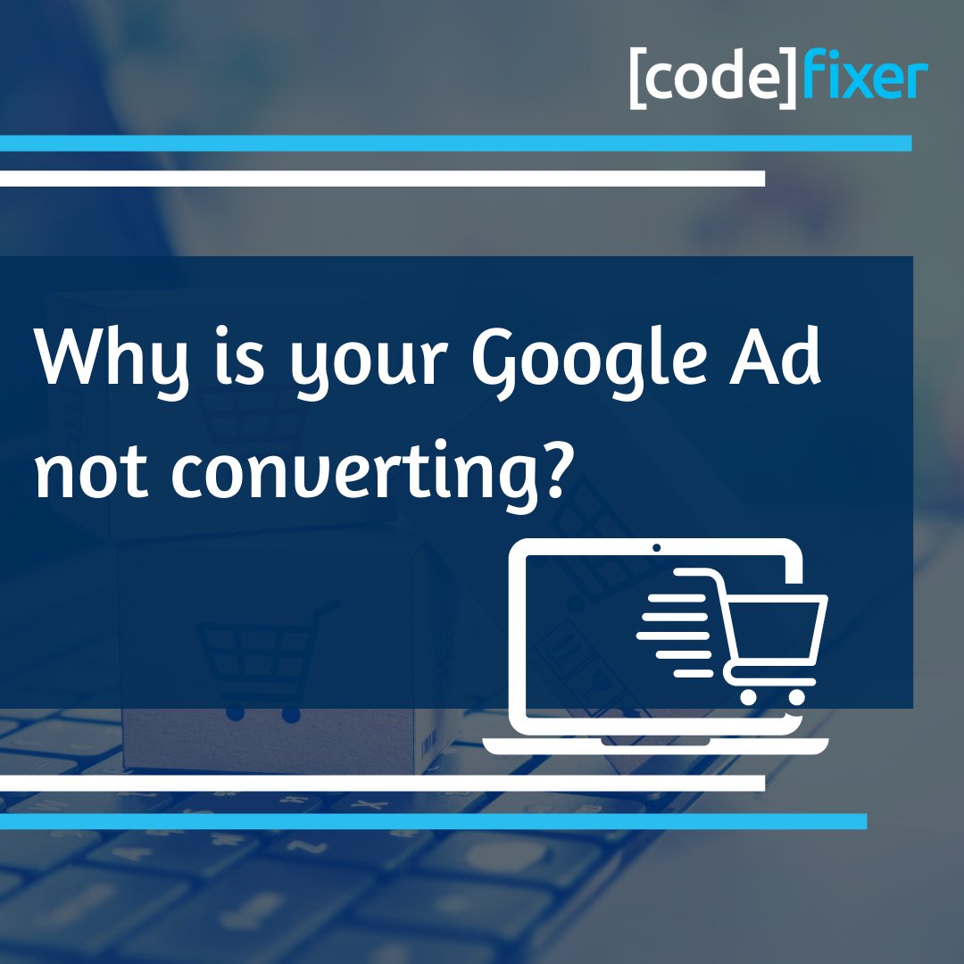codefixer's tweet image. Day 18/28 Top Google Ads Tricks & Tips
Not receiving as many conversions from your Google Ads campaign as you would expect.  
9 times out of 10 it’s down to your landing pages. 
Find out more here  >> codefixer.com/top-28-google-…