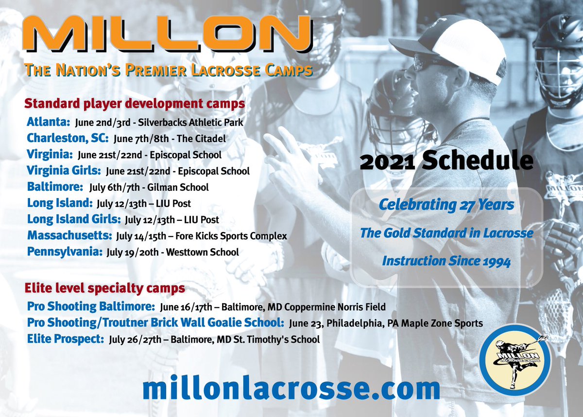 Heading towards summer #27. My camps will look slightly different this summer with ongoing Covid issues but will continue to put the same premium on fundamentals and player development I have since I started in 1994.