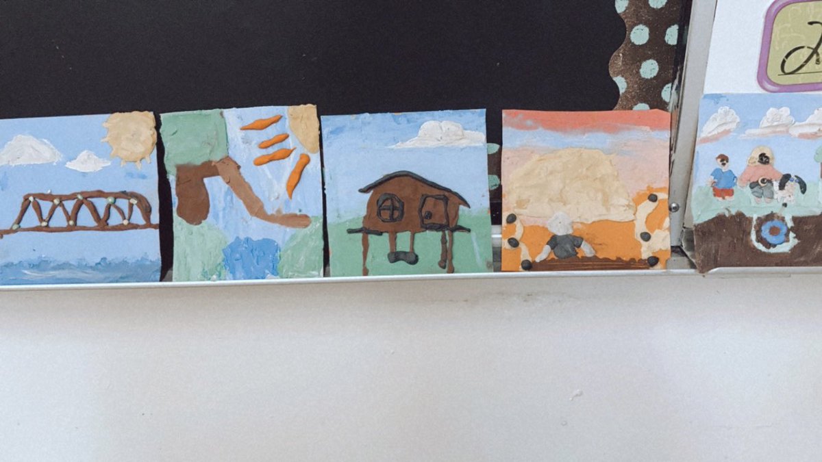 ms__rigby's tweet photo. Our Bridge To Terabithia final art projects turned out wonderfully! https://t.co/IQpAzcataJ