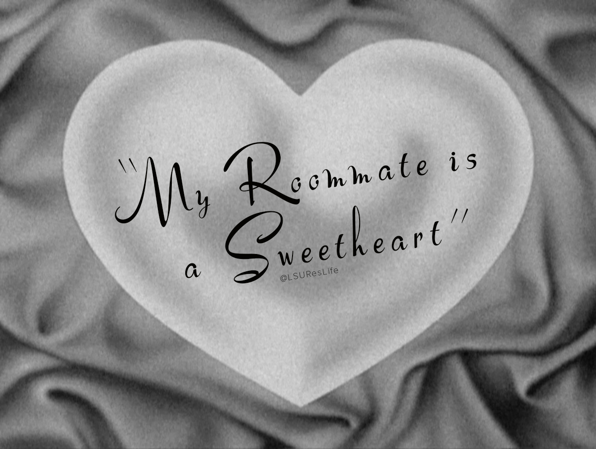 LSUResLife's tweet image. Do you love your roommate? Send us a DM with their name and why you love living together to be featured on Valentine's Day.