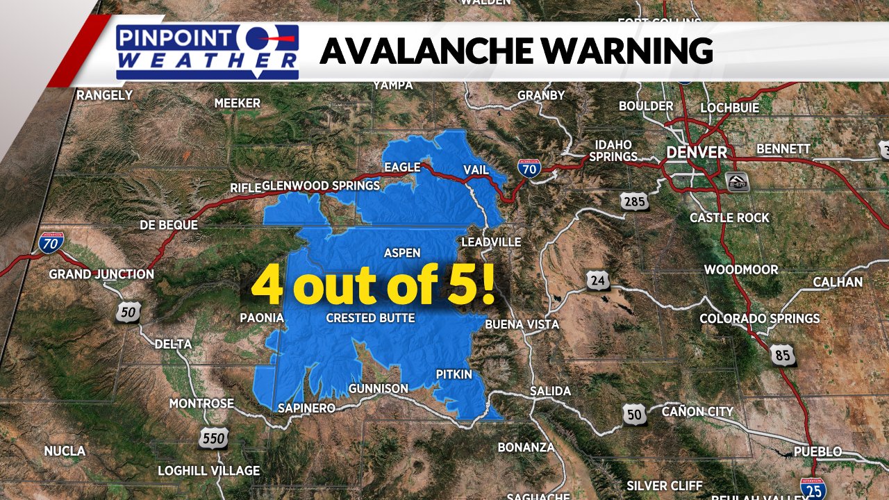 COLORADO WEATHER Avalanche warning issued for Aspen, Gunnison zones