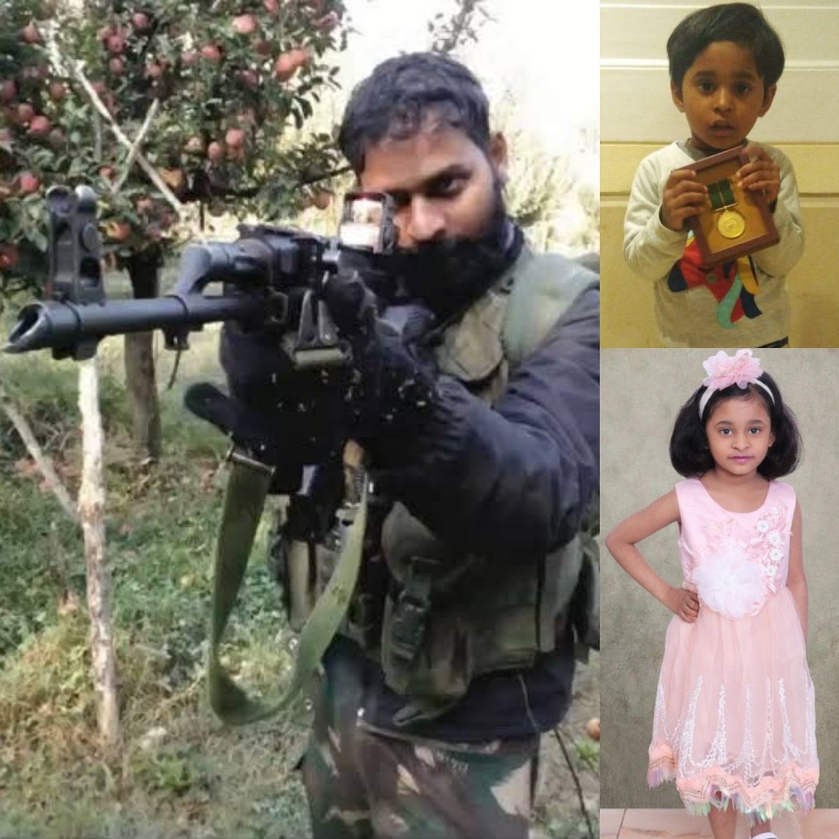 Jigyasa was just 3 year old when her father

CORPORAL JYOTI PRAKASH NIRALA <a href="/IAF_MCC/">Indian Air Force</a>

laid down his life protecting us in J&amp;K in 2017.
Blessings &amp; love for Jigyasa on her birthday today.

#KnowYourHeroes