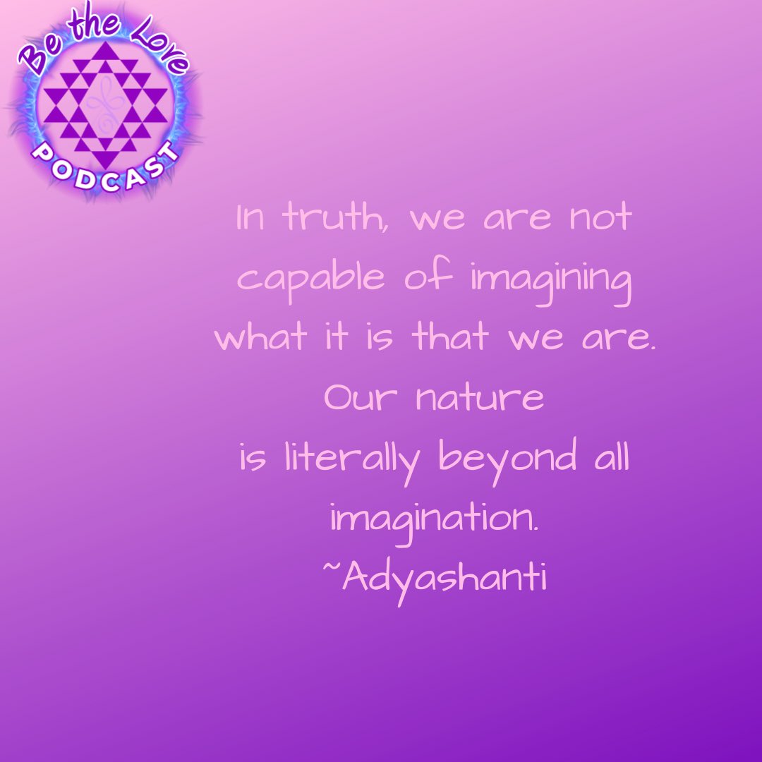 Our minds are only able to conceive a small fraction of our infinite nature. We are more than we think we are. Powerful beings. #bethelovepodcast #stacymusial #samfernandez