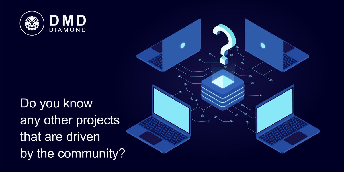 Hello, community!
⠀
#DMD #Diamond is a #community enthusiasts project. We wonder whether there are other projects that are driven by people, not companies. We'd love to find like-minded projects and exchange experiences.
⠀
In case you know such projects kindly tag them below 😉