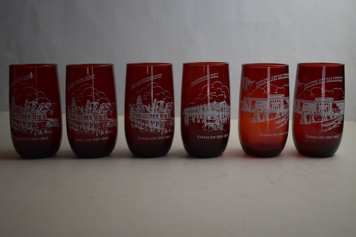 Wisdom_Lane's tweet image. Vintage Set Of 6 1950s Anchor Hocking Royal Ruby Tumblers Or Glasses With Three Different Kansas City Places tuppu.net/df62ae38 #Etsy #WisdomLane #SetOf6