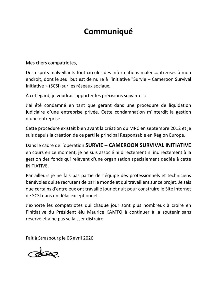3) Ils disent,"on dit dans notre tontine de Madagascar que celui qui tient le cahier ne garde pas l'argent". C’est à se demander si c’est à Monsieur le régional MRC Europe qu’ils s’adressent.Celui qui au soir du 06 avril déclarait « n’être ni de près ni de loin associé à..."