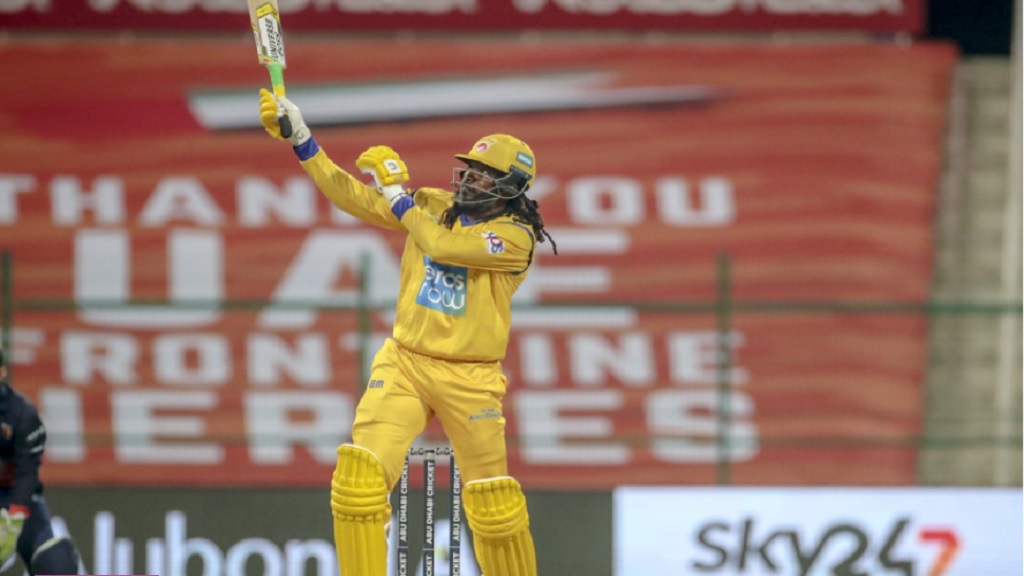Chris Gayle blows away Arabians with a 22 ball 84 in T10 league