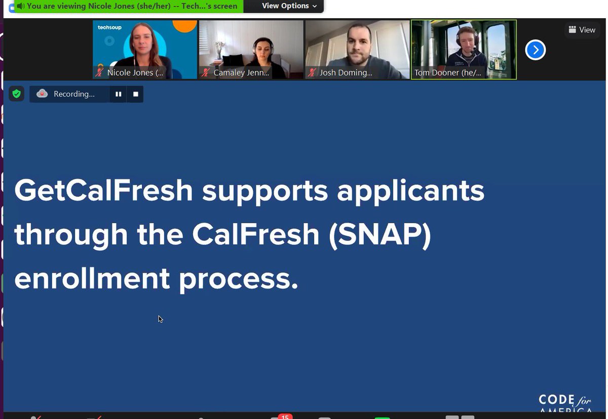 suzboop's tweet image. So great to see my pal @tomdooner of @codeforamerica demo #getcalfresh at today’s @TechSoup #publicgoodapphouse #foodapps event