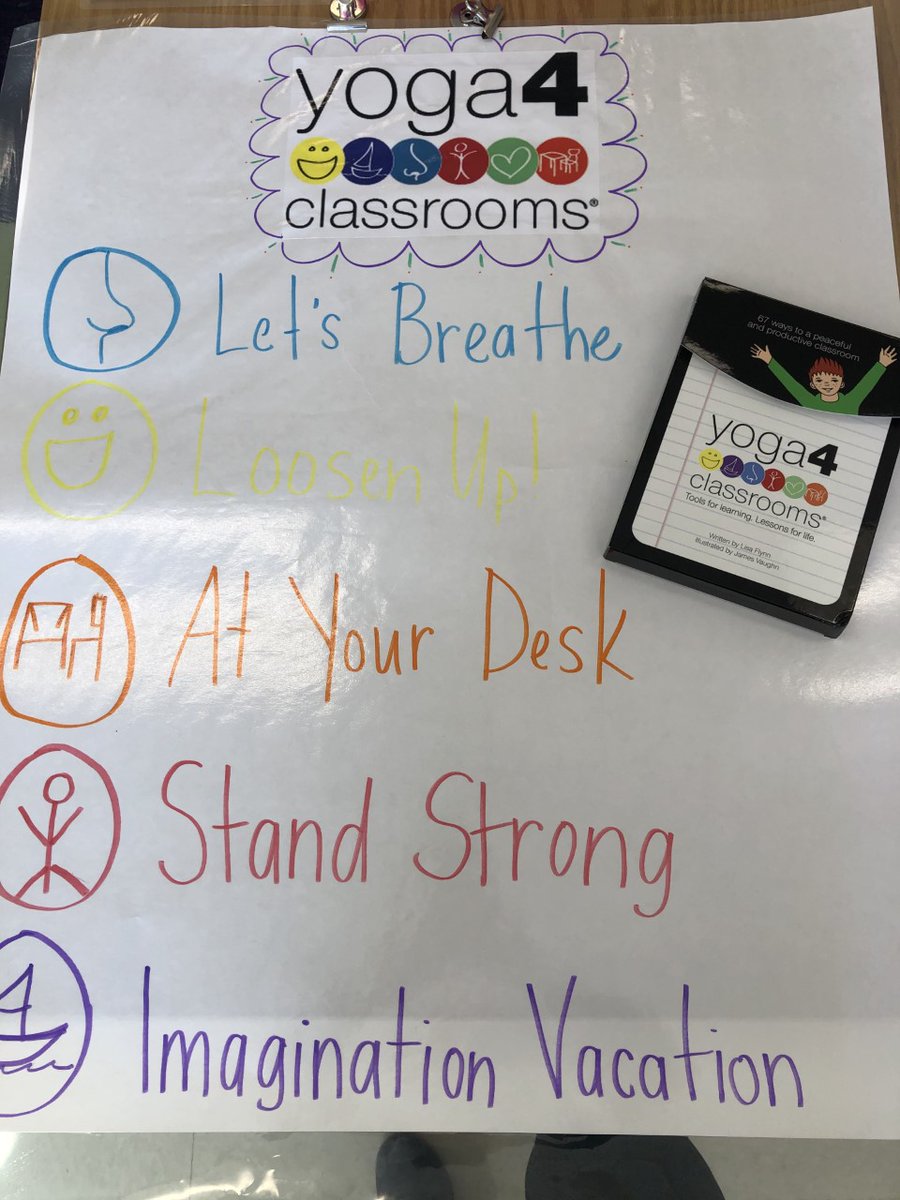 MrsVogl's tweet photo. This month I am getting my 1st and 2nd graders out of their seats to do some yoga &amp; mindfulness! https://t.co/41vh9IiZCM