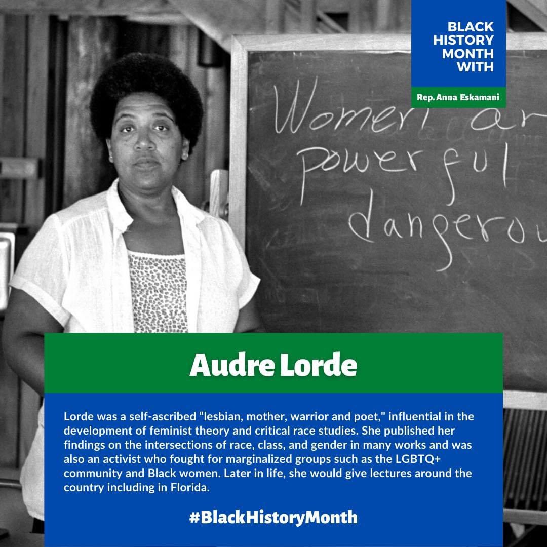 February is  #BlackHistoryMonth  !Meet Audre Lorde!