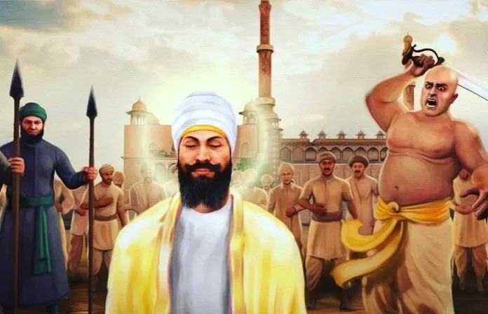 This year marks the 400th anniversary of the most historic martyrdom Sri Guru Teg Bahadur Ji (9th Sikh Guru) sacrificed himself to save the Hindu faith from elimination by forced conversion. Today they call Guru Jis decendants terrorists! Oh how quick they forget! #FarmersProtest