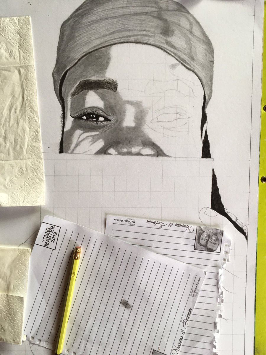 FSliss's tweet photo. Graphite work... ✏️ 
With its story behind it...
Wait for it ...
Fidelis’Art https://t.co/xgd3uRc2jk