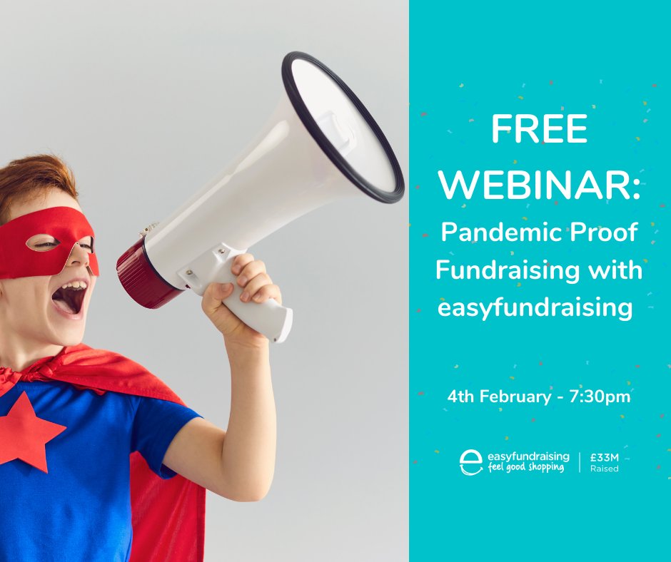 WEBINAR: easyfundraising 
4th February at 7:30pm 
Still time to register

Learn how easyfundraising is a safe and pandemic proof fundraising option for your rugby club in 2021 

Register here: bit.ly/2Krv2C7