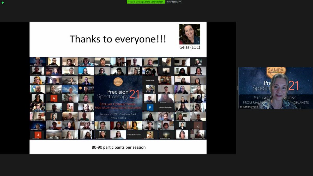 geisa_ponte's tweet photo. Organizar o #PrecisionSpectroscopy2021 esse ano foi bem mais trabalhoso que nos anos anteriores, ufa! Jamais imaginaria que um evento online pudesse exigir tão mais do que um presencial, mas nunca aprendi tanto!
O melhor é que a satisfação também foi proporcionalmente maior 🤸♀️ https://t.co/hXDQ56pa5h