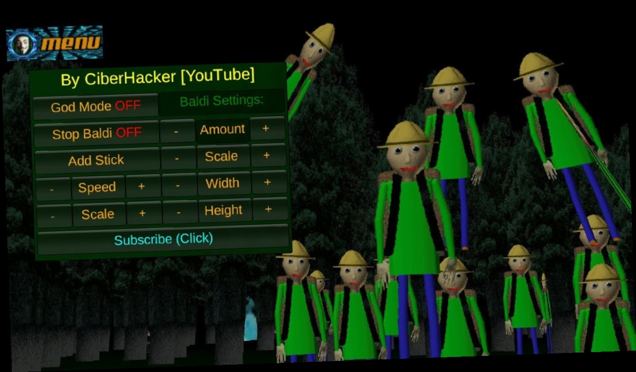 Baldi'S Basics In Education And Learning Mod Menu Download