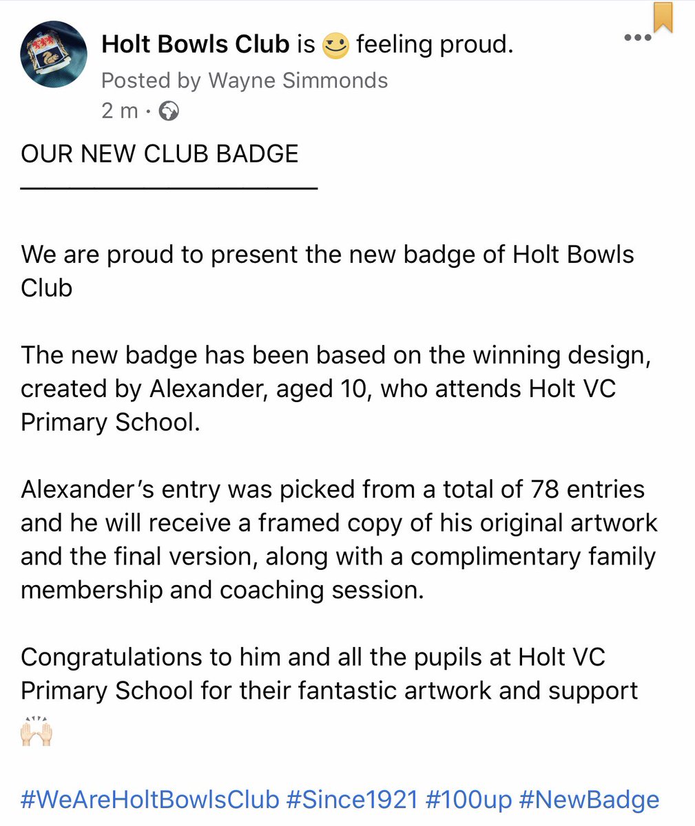 Holt Bowls Club tweet media