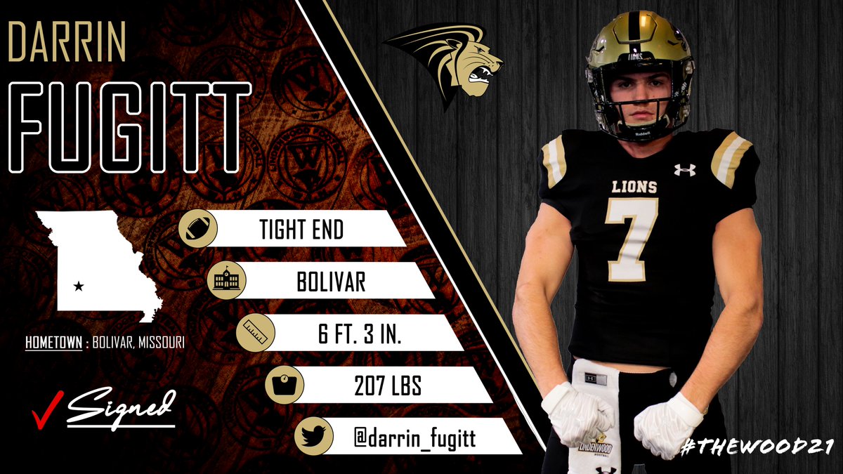 LindenwoodFB's tweet photo. Lindenwood Football Family Welcomes:

TE Darrin Fugitt (@darrin_fugitt)

🦁

#THEWOOD21 https://t.co/ZScW52yV51
