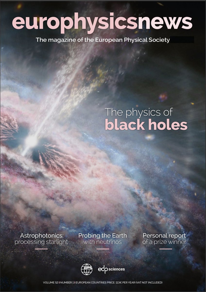 'Astrophotonics: Processing Starlight' on the cover of europhysicsnews @EuroPhysSoc . Authored by Dr. Aline Dinkelaker and Dr. Aashia Rahman @AashiaRahman of AIP @AIP_Potsdam .
epn.eps.org/epn-52-1/#1