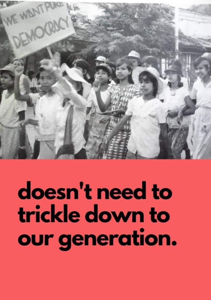 Unity is strength!!
Let's fight and win together!!
We can do it!!
The future depends on what we do in the present. 
Lets show our courage!! 
Dont feel afraid for tomorrows. 
We need to be strong !! 

#CivilDisobedienceMovement
#JusticeForMyanmar