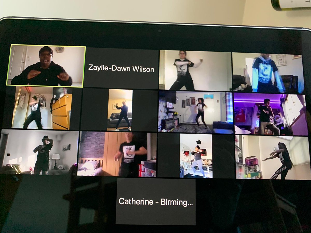 brumhippodrome's tweet photo. Despite lockdown, we are thrilled that our #ZYCBrum (@ZooNationUK Young Company Birmingham) are still back in action doing their weekly training online and working on a digital film project ⚡️
Nothing can stop our fantastic team from working hard 💪 https://t.co/xy1duIJ7lm
