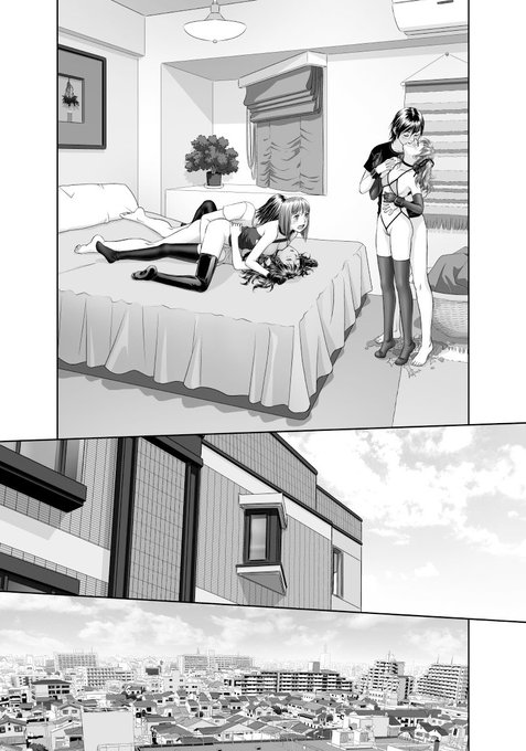 「あね/My sister+」より台詞フキダシ擬音無し絵です〜その,19
連載や単行本ではフキダシと台詞や擬音で隠れちゃう部分にも絵があるので勿体無いお化け(超古っ)出ないよーに時々出してきて修正して悪あがいています
(*>_<*) 