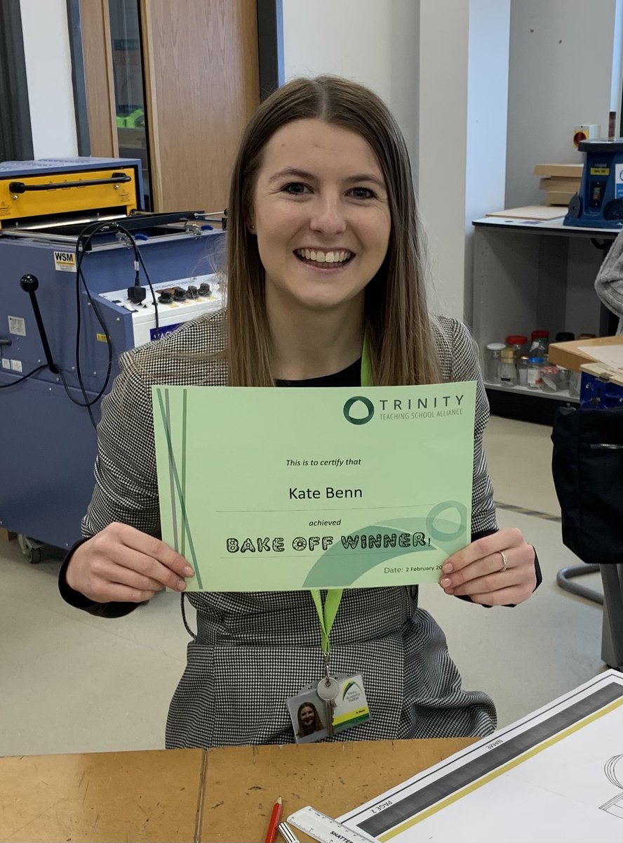TTSSchoolDirect's tweet photo. 😋 And the winner of our bake-off competition is... @katelbenn! Well done!

Votes taken through Facebook, Twitter and Messenger. #bakeoff @Trinityteach #hospitalityandcatering #yummy https://t.co/MPlr2TCSvb