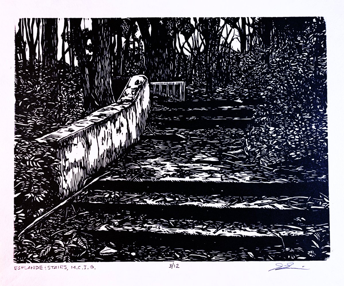 In preparation for the opening of our latest exhibition happening next Friday, our first featured artist from New Editions is Jay Arpin! As a Wisconsin printmaker based out of Wauwatosa, all 3 of Arpin’s works explore the idea of understanding the future by looking at our past.