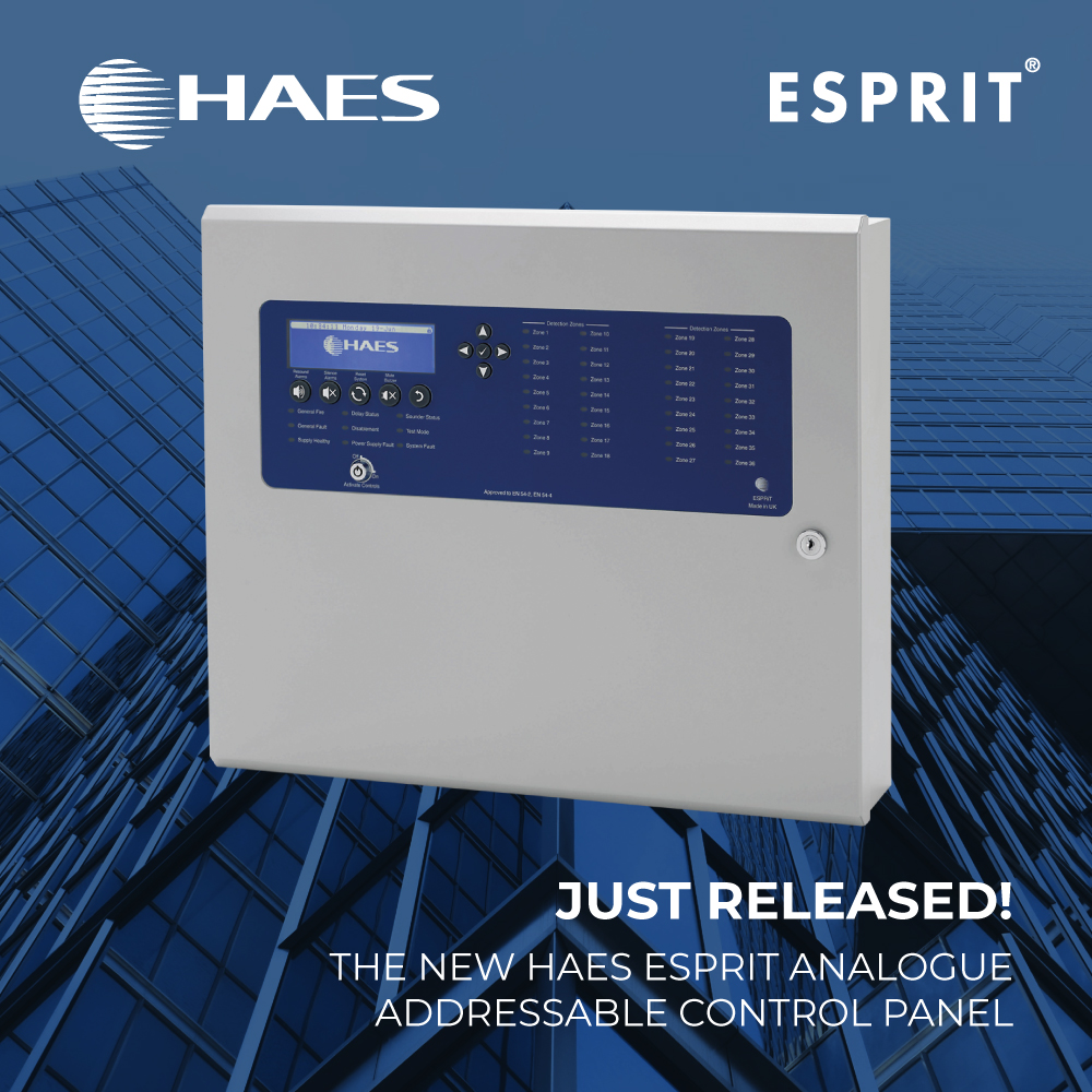 The new Haes Esprit Analogue Addressable Control Panel. 
This smart panel is a great solution for all mainstream fire system installations, from schools and offices to hotels, retail and care homes.

Take a trip to our website to find out more 📲 haes-tech.com/product-catego…