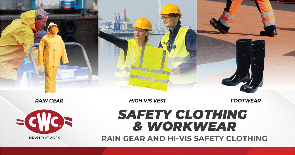 cwcglobal's tweet photo. CWC safety workwear and protective gear keep worksites safe and secure and help companies ensure compliance with safety regulations.  

#CWC #Safety #ProtectiveEquipment #SafetyApparel #BodyProtection #HiVisVest #RainGear #WeDoThat https://t.co/SRHbFWgGqY