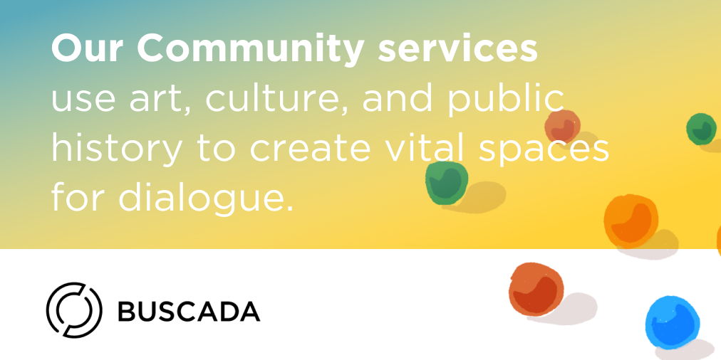 We’re #artists, #designers & #storytellers—join us to build #partnerships & support #communitydialogue! Our #communityengaged #collaborative projects make space for real talk on the vital importance of #community #places. #publichistory #oralhistory