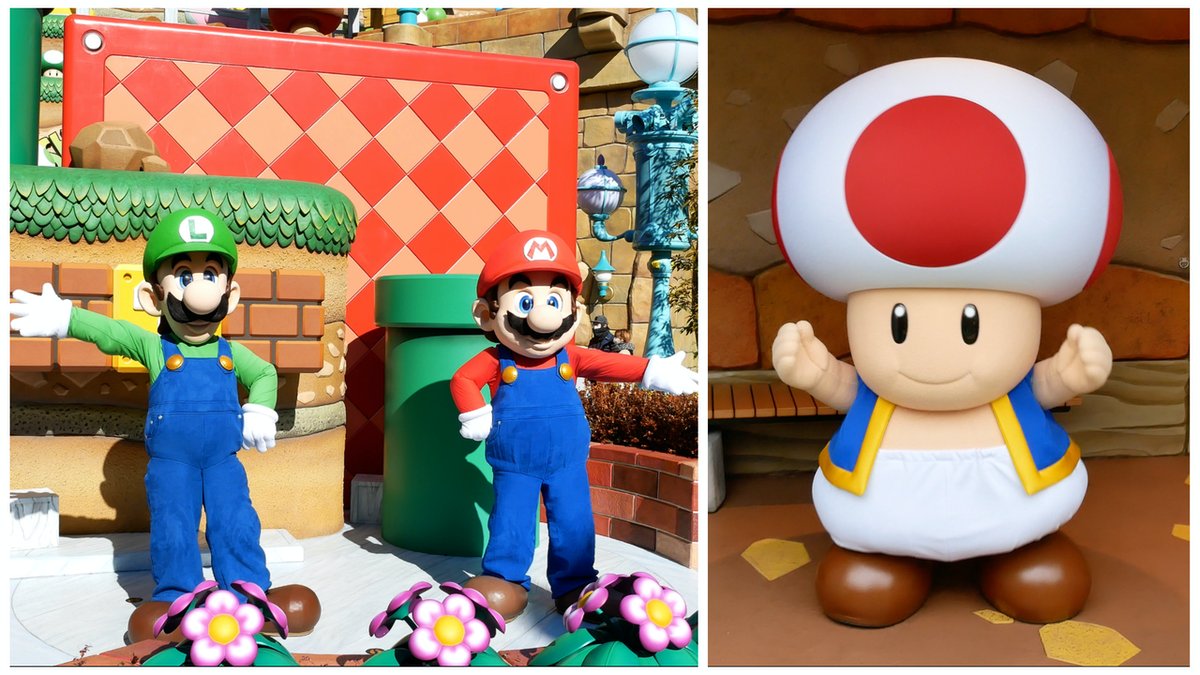 UniNewsToday's tweet image. VIDEO: Meet Mario, Luigi, Princess Peach, &amp;amp; Toad in Super Nintendo World

zpr.io/R6DzM