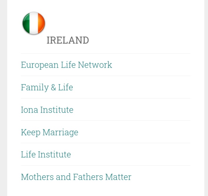 The umbrella group for all these religious extremist organisations at EU level seems to be 'Agenda Europe'. Both I-own-a and Ordo Iuris are listed on its website under international links