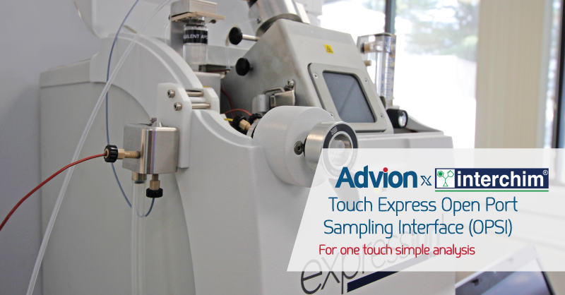 AdvionInterchim's tweet photo. Directly analyze any soluble sample with the Touch Express OPSI. For simple sampling, touch any solid, liquid, and sample prep tips and fibers, to the unique open port of continuously flowing solvent. Visit our website to see how it works.
#AdvionXInterchim #CompactMassSpec