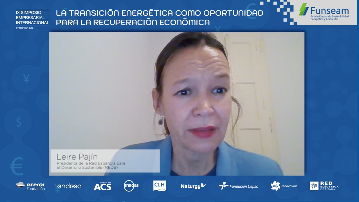 Funseam's tweet photo. ¿Cómo avanzar en la consecución de los Objetivos de Desarrollo Sostenible #ODS en un contexto de pandemia? Nos lo cuenta Leire Pajín, presidenta de @reds_sdsn en el #SFunseam https://t.co/ywg0Nn91ZZ