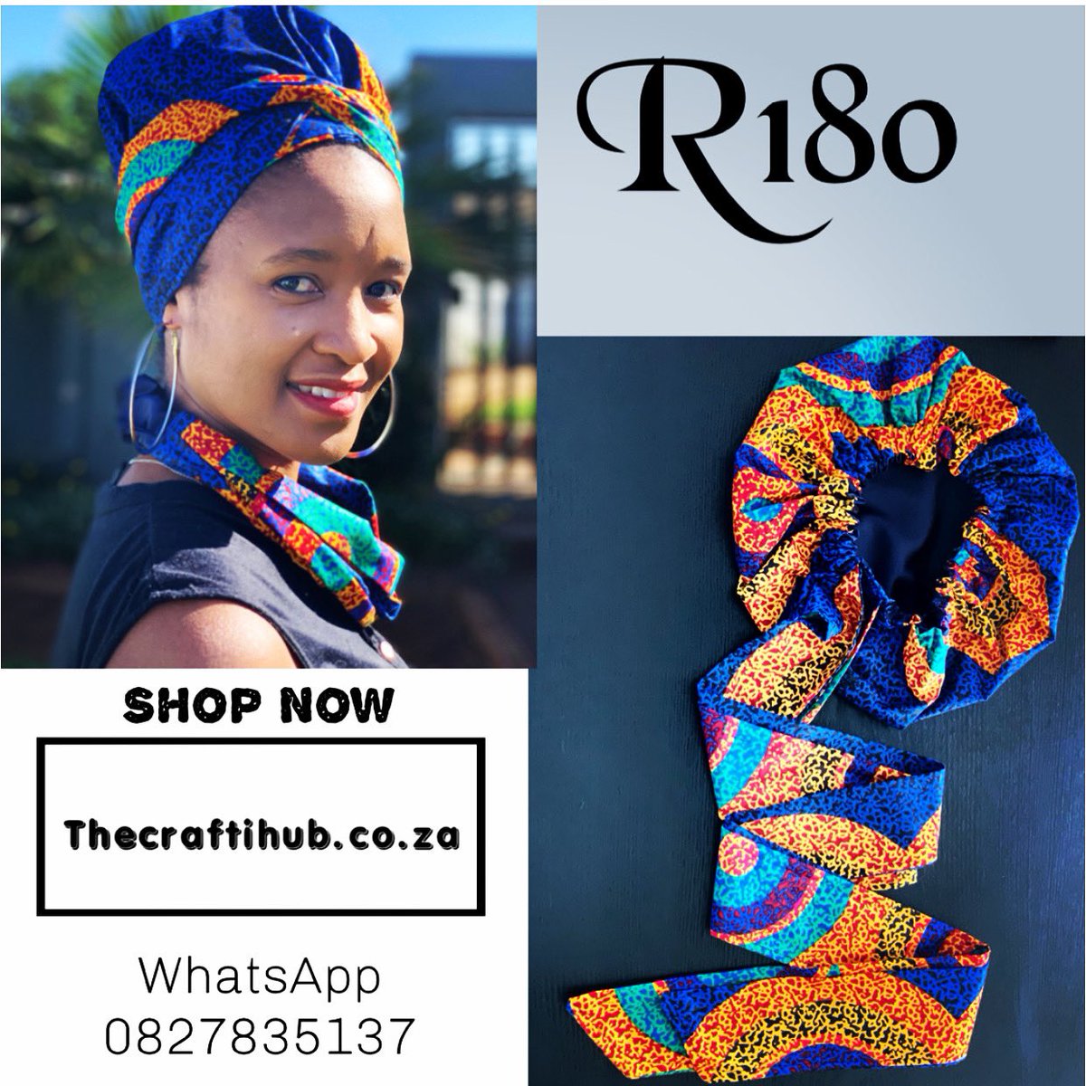 TheCraftIHub_SA's tweet photo. Make every day a wrap day!
Order yours today 😁
👉 https://t.co/6jSgsTAVHw
#CraftiHeadwrap #FastandFabulous #BuySouthAfrican #SatinBonnet #ProtectiveStyles #NaturalHair #Headwrap #HeadwrapTutorial #BuyLocal #headwraptutorial #SupportSmallBusinesses #GirlzTalkZa #Doekonfleek https://t.co/19Mpza82jp