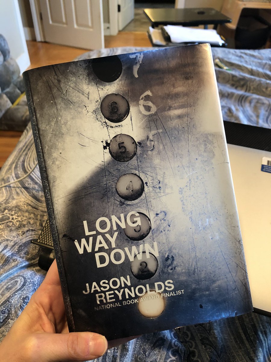 Book 13: Long Way Down by  @JasonReynolds83 This one has been on my shelf way too long and I finally grabbed it! Couldn’t put it down seriously! Finished it in one sitting.