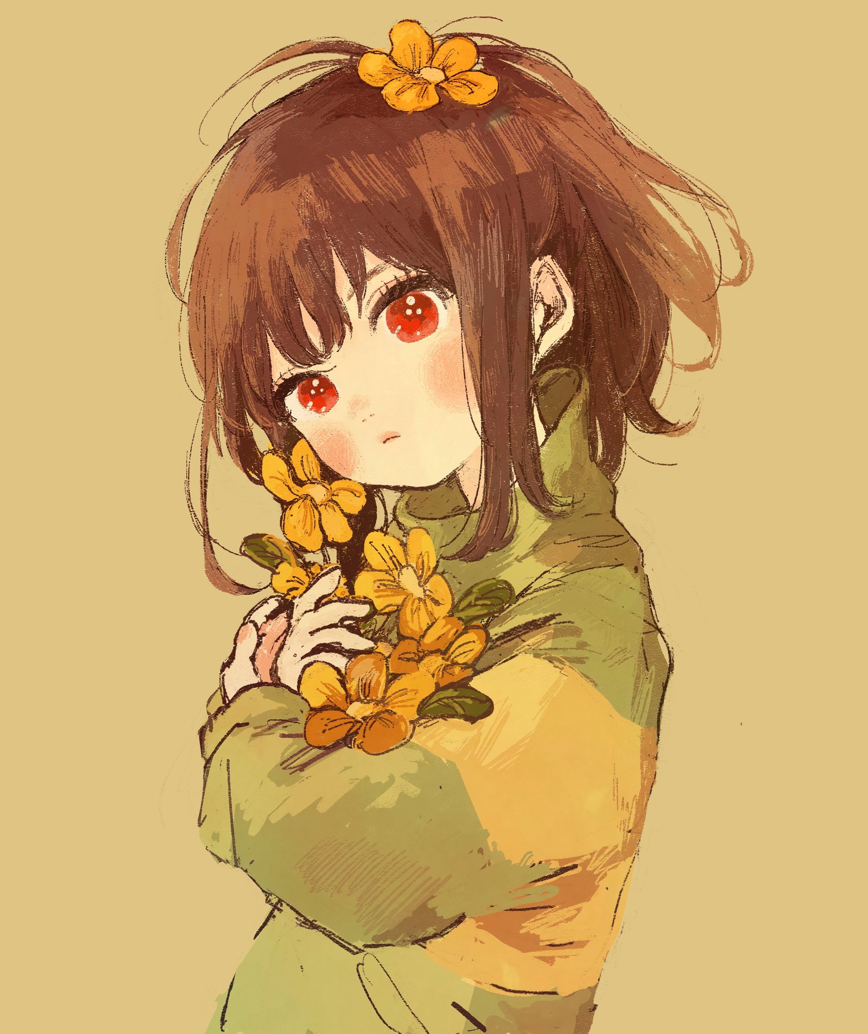 akipon on X: #undertale #chara 🌼  / X