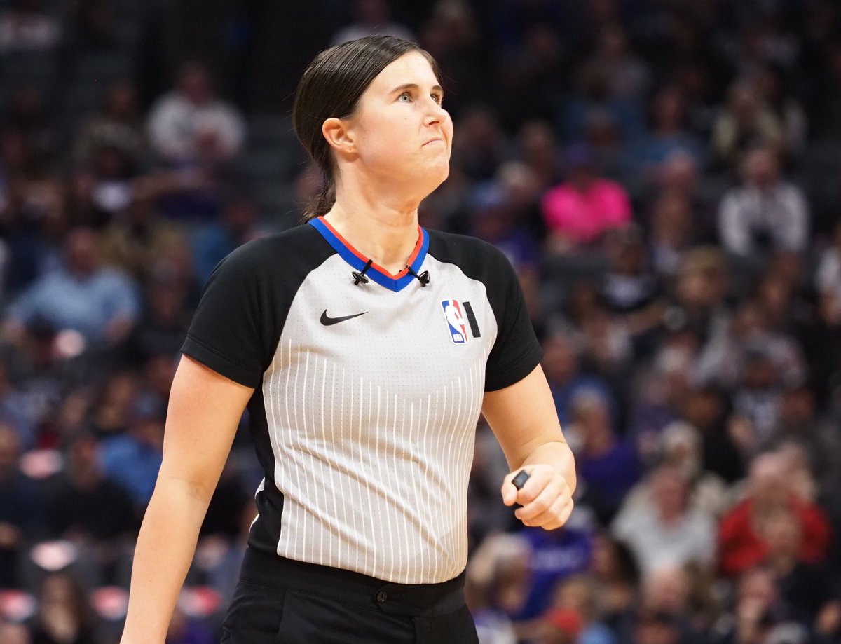 For the first time in NBA history, two female officials worked the same game.Natalie Sago and Jenna Schroeder officiated the Charlotte Hornets vs. Orlando Magic game on Jan. 25.