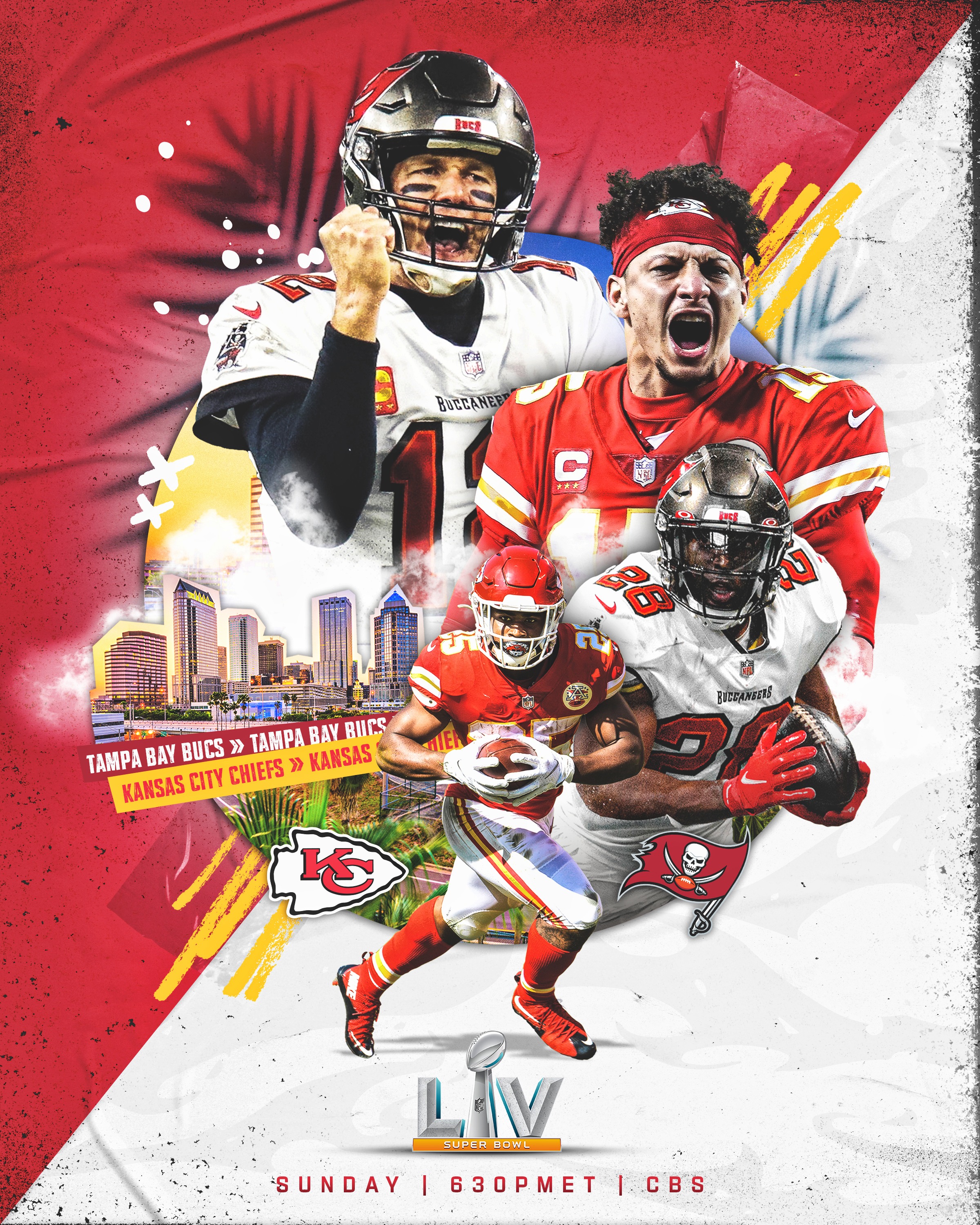 NFL on X: .@Buccaneers. @Chiefs. Super Bowl Sunday can't get here fast  enough. 