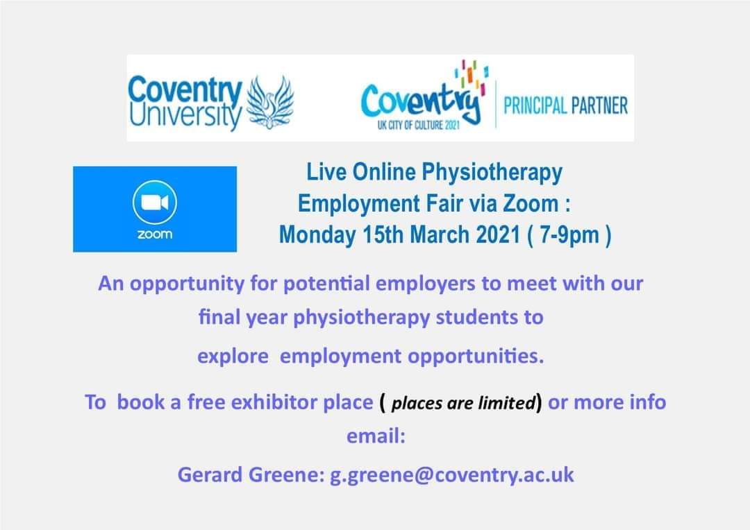 Could you consider sharing our employment fayre details for our final year students?